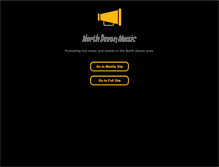 Tablet Screenshot of northdevonmusic.com